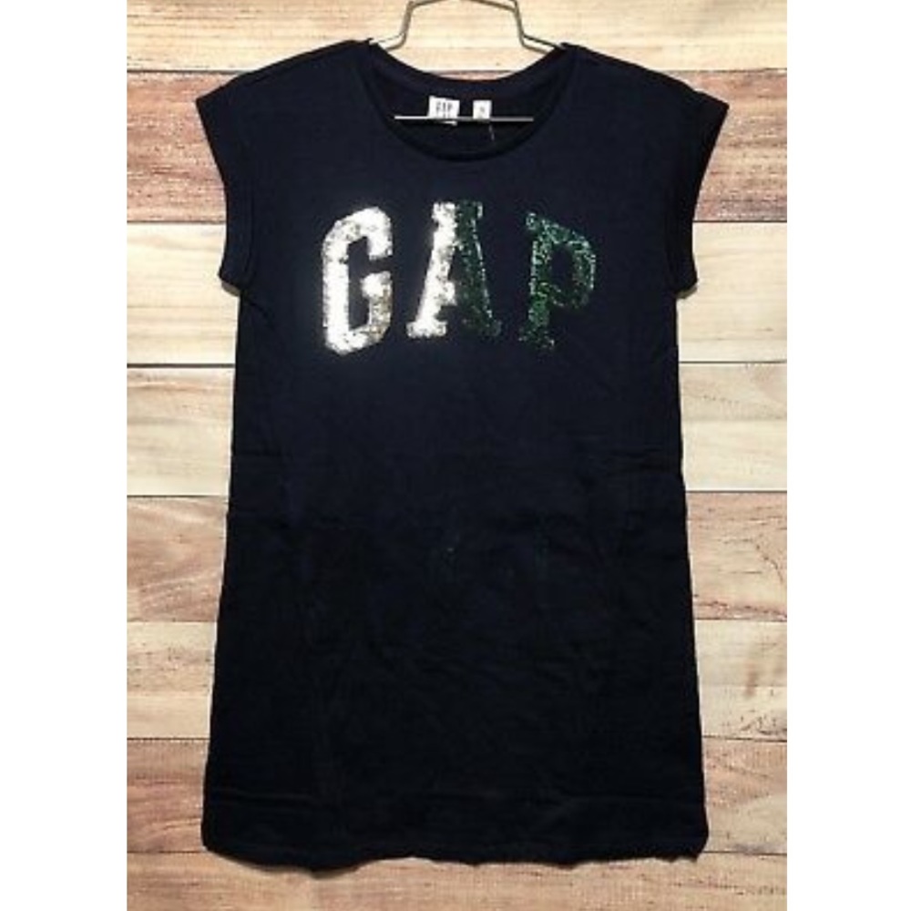 GAP Dress Sz 12 Knee Length Reversible Sequins